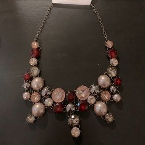 Jeweled statement necklace